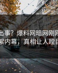 明星又出事？爆料网暗网刚刚曝出花絮内幕，真相让人瞠目