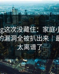 糖心vlog这次没藏住：家庭小事里被我发现的漏洞全被扒出来｜最近的我太离谱了